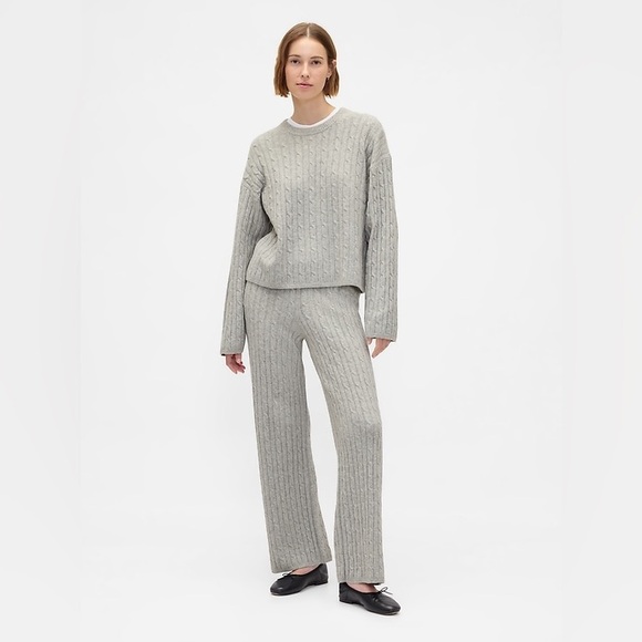 GAP Pants - Gap CashSoft Cable-Knit Sweater Pants
